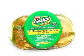 Berkley Gulp Alive Crazy Legs Jerkshad 5 inch Softbait