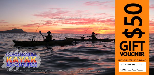 CFK Gift Voucher - Kayak Sunset from $50 - $100