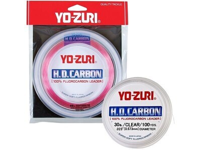 Yo-Zuri HD Carbon Fluoro Leader - 30yd 15lb to 100lb